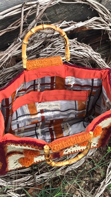 Orange grannysquares bag