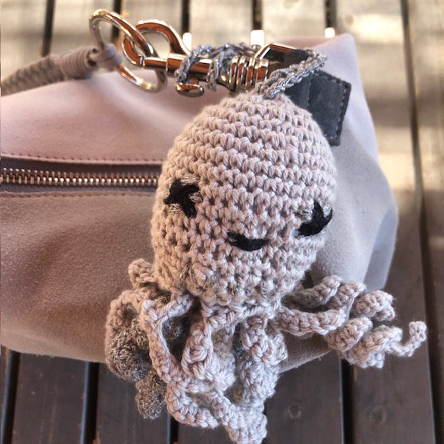 Grey suede Octopus Bag
