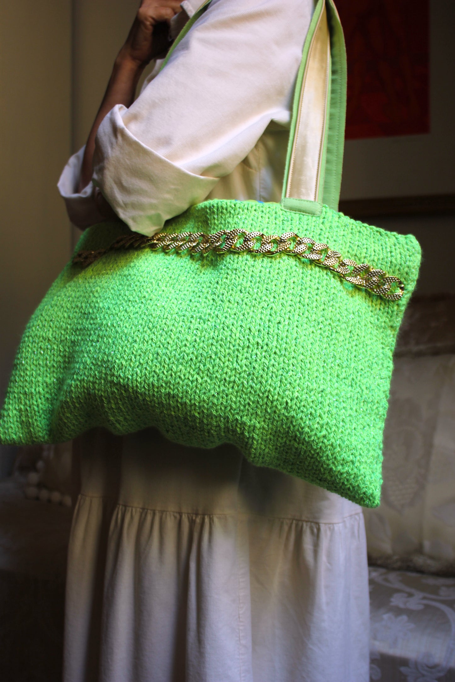 GREEN SHOPPER BAG