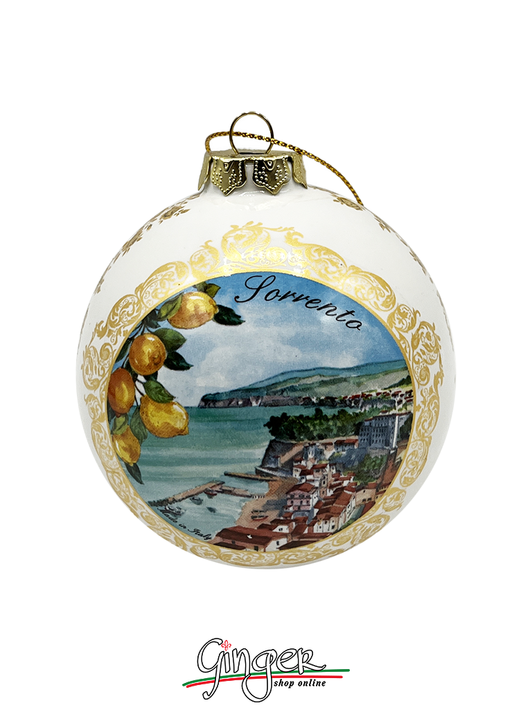 CHRISTMAS BALL Ceramic - Capri and Sorrento