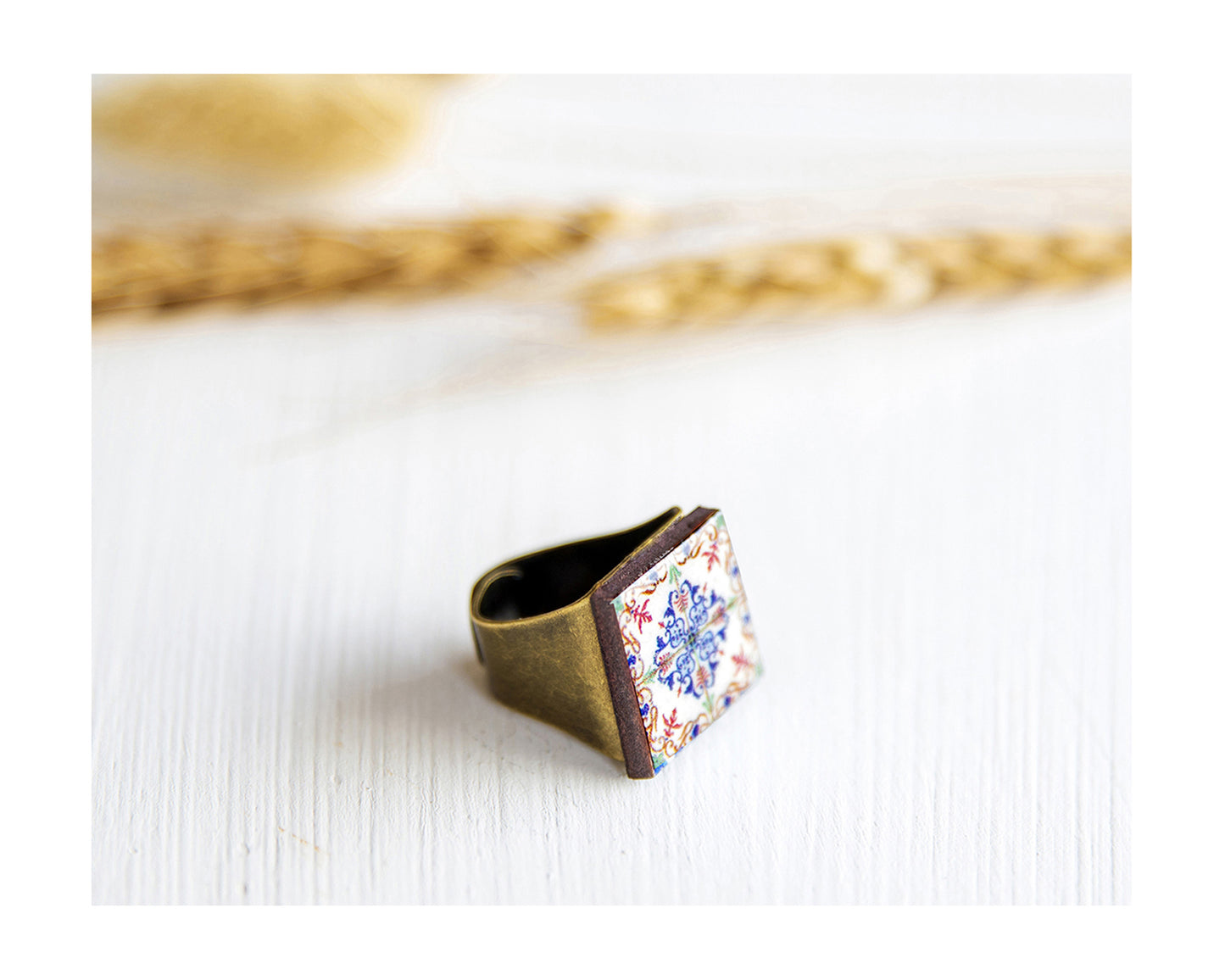 Ring, bronze base