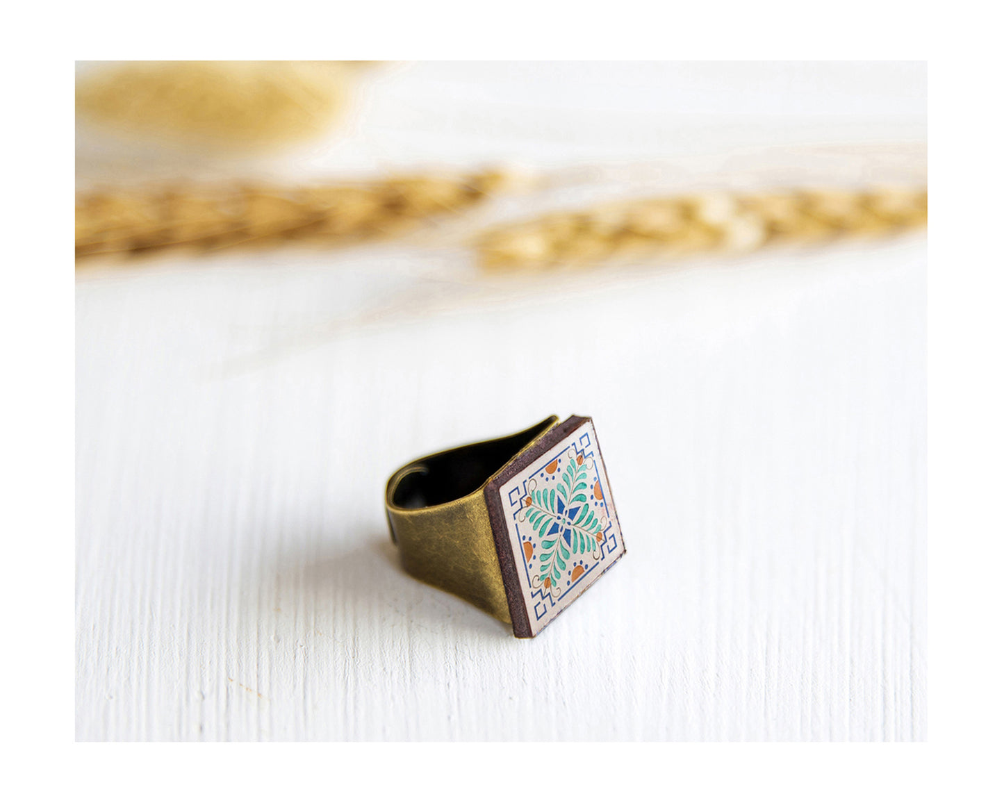 Ring, bronze base