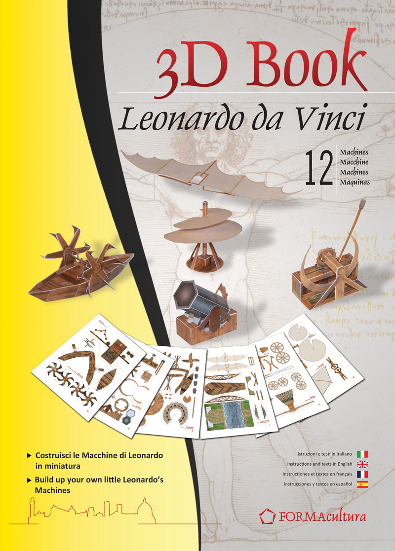 3D Book Leonardo da Vinci