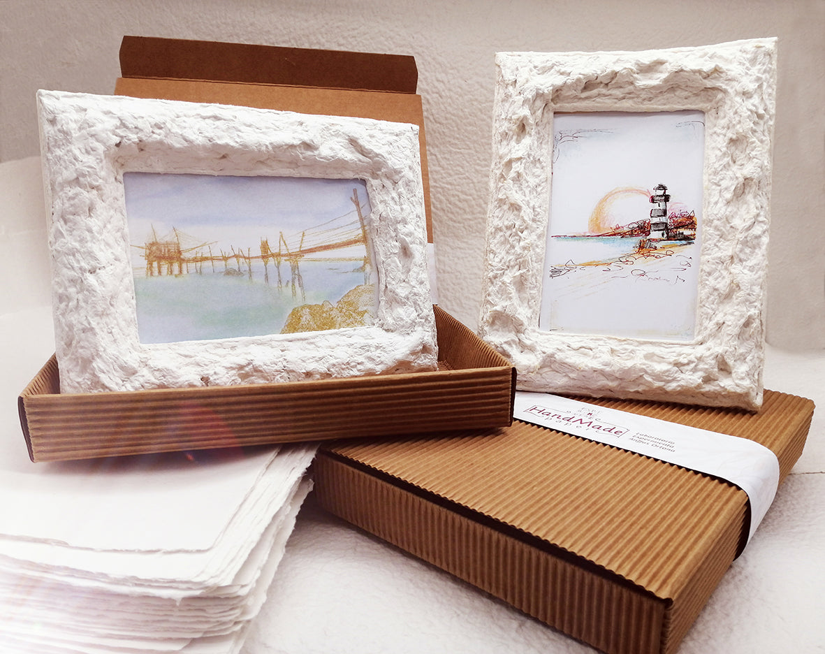 Rectangular frame with Ortona landscape print