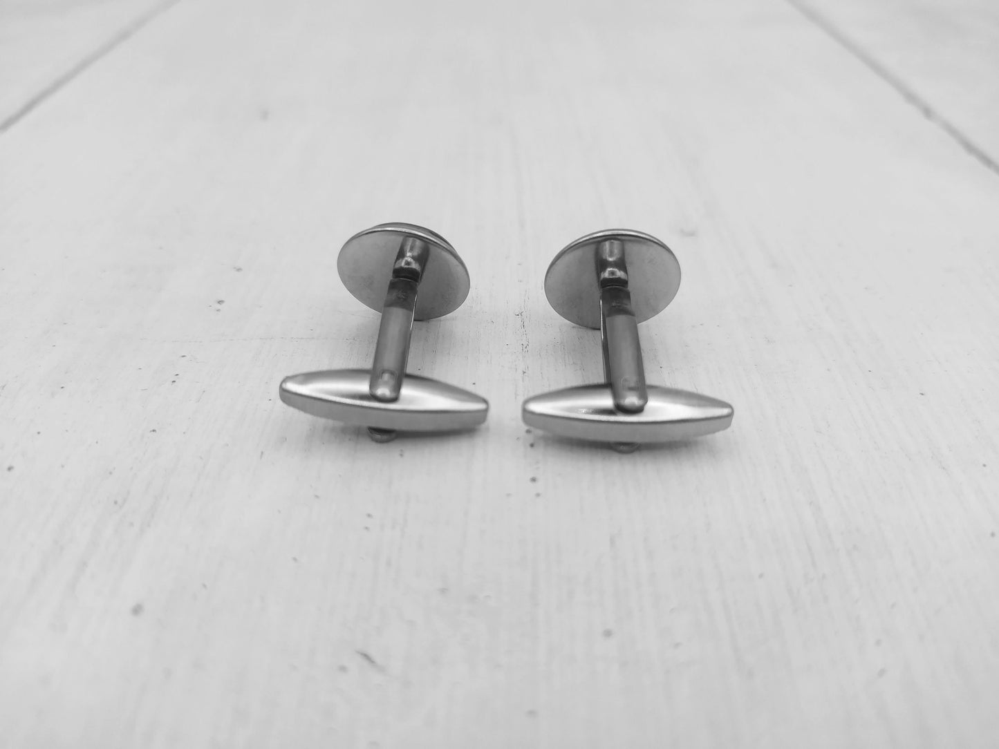 White cufflinks