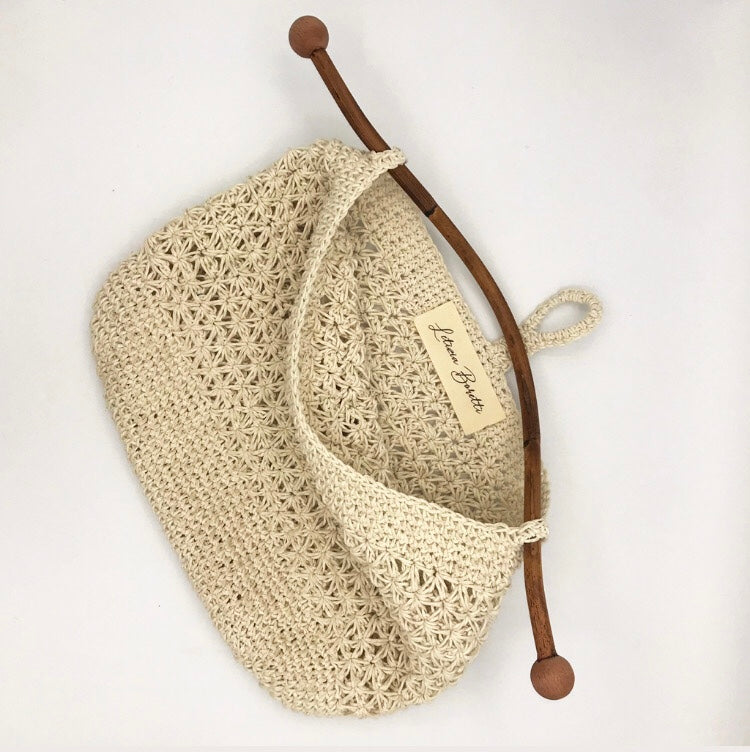 Crochet rope bag