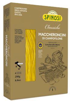 Pasta and condiment for an unusual Italian dinner