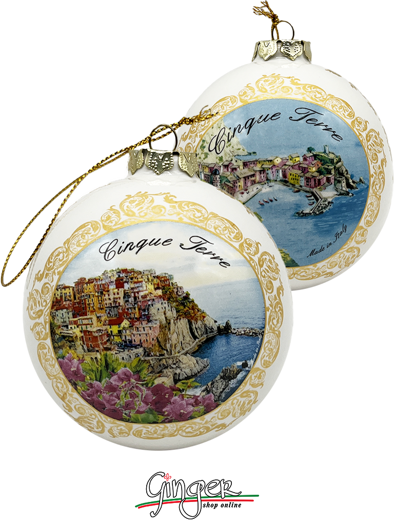CHRISTMAS BALL Ceramic - Cinque Terre