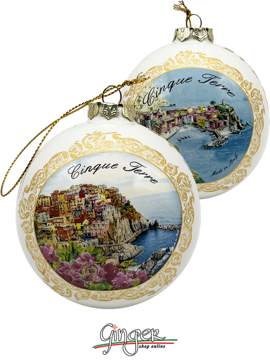 CHRISTMAS BALL Ceramic - Cinque Terre