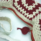 Red crochet bumbag