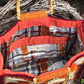 Orange grannysquares bag