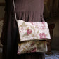 RUST-COLORED PATTERNED SHOULDER BAG