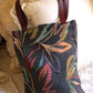 RUST-COLORED PATTERNED SHOULDER BAG