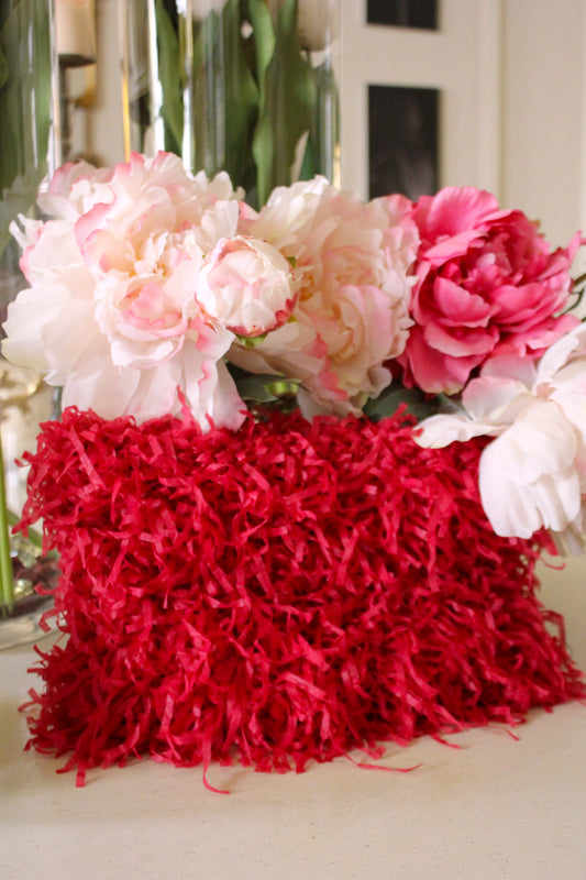 CHERRY RED CLUTCH BAG