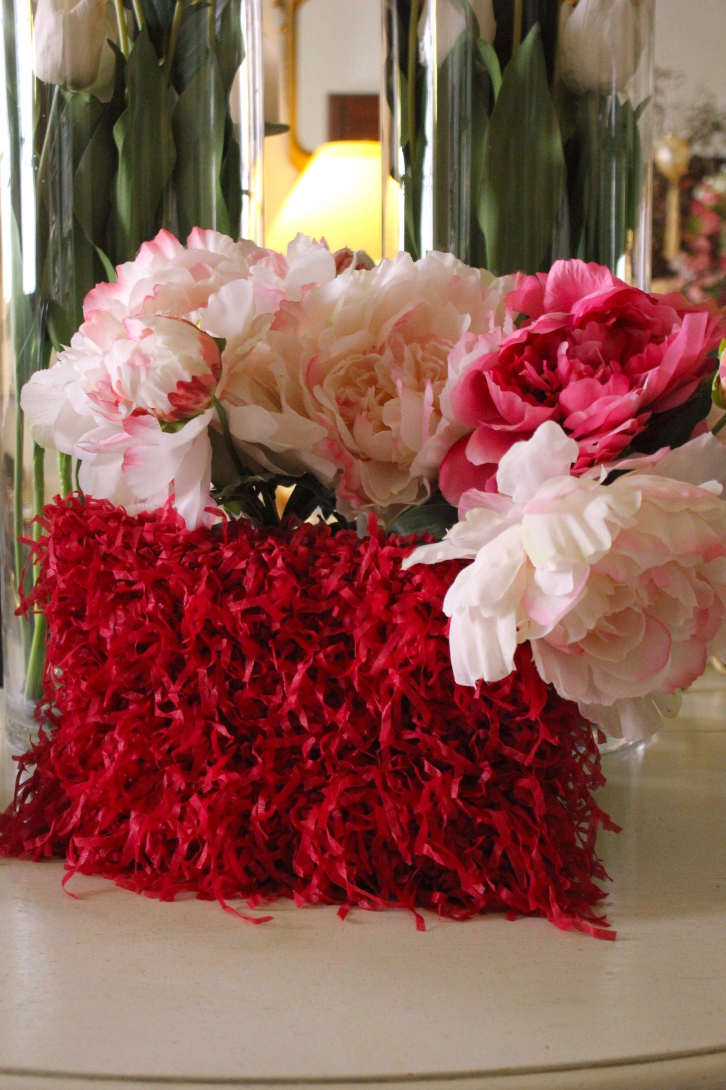 CHERRY RED CLUTCH BAG