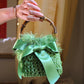 GREEN BUCKET BAG