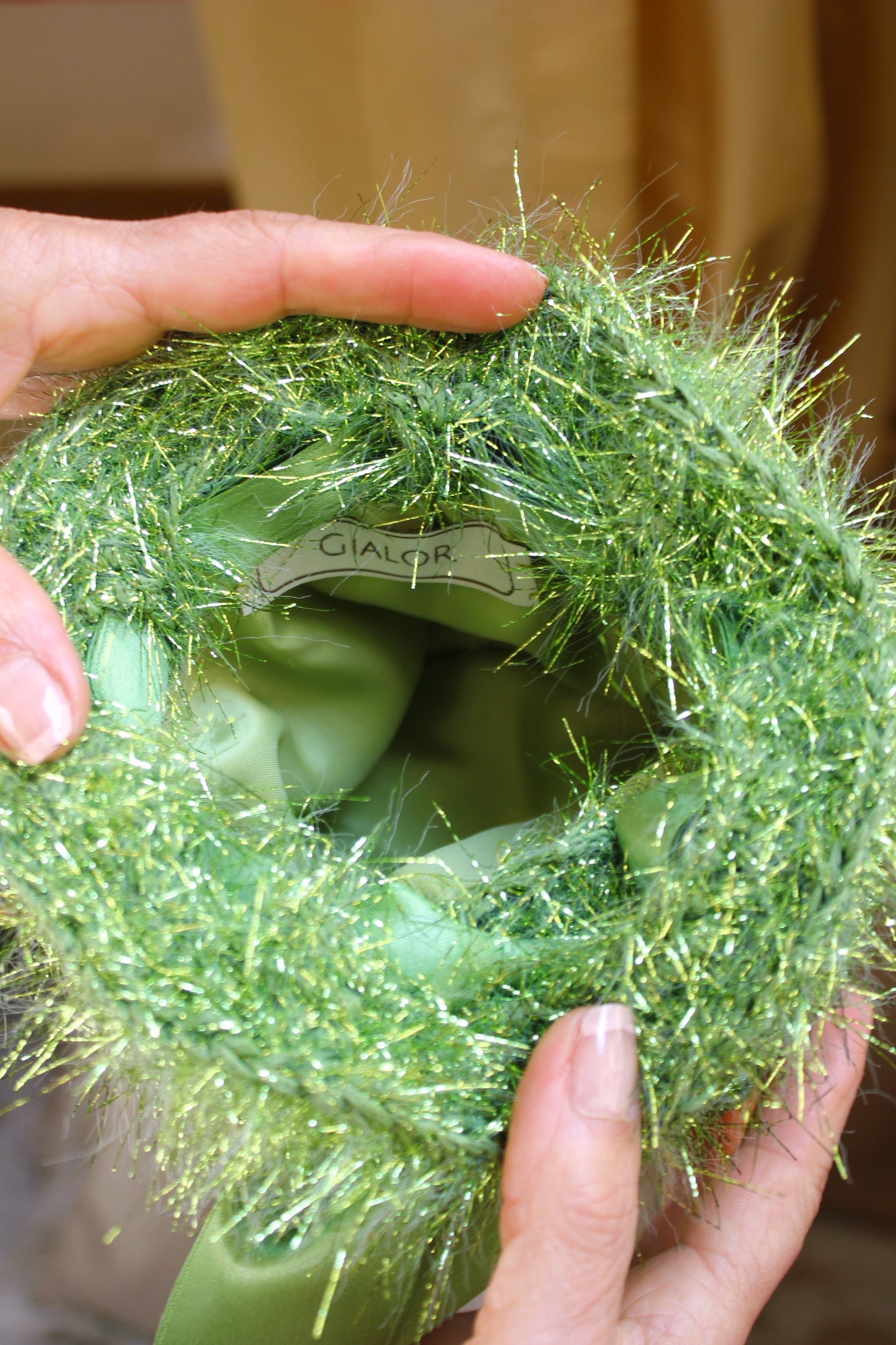 GREEN BUCKET BAG