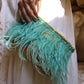 FEATHERED CLUTCH