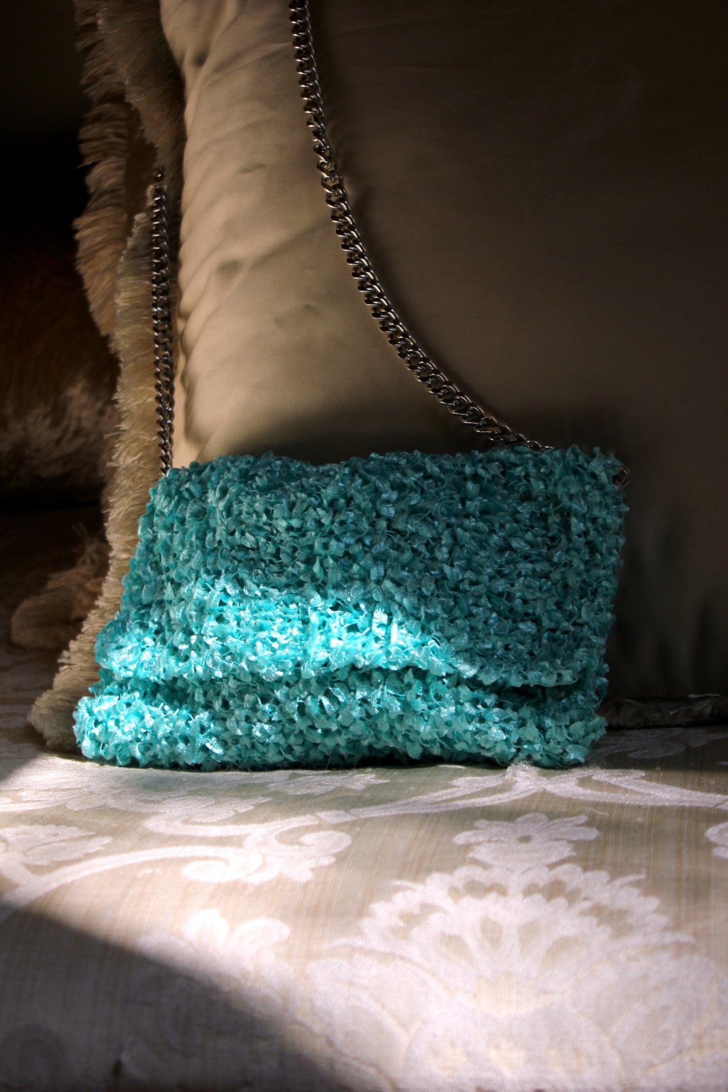 TIFFANY-COLORED CLUTCH