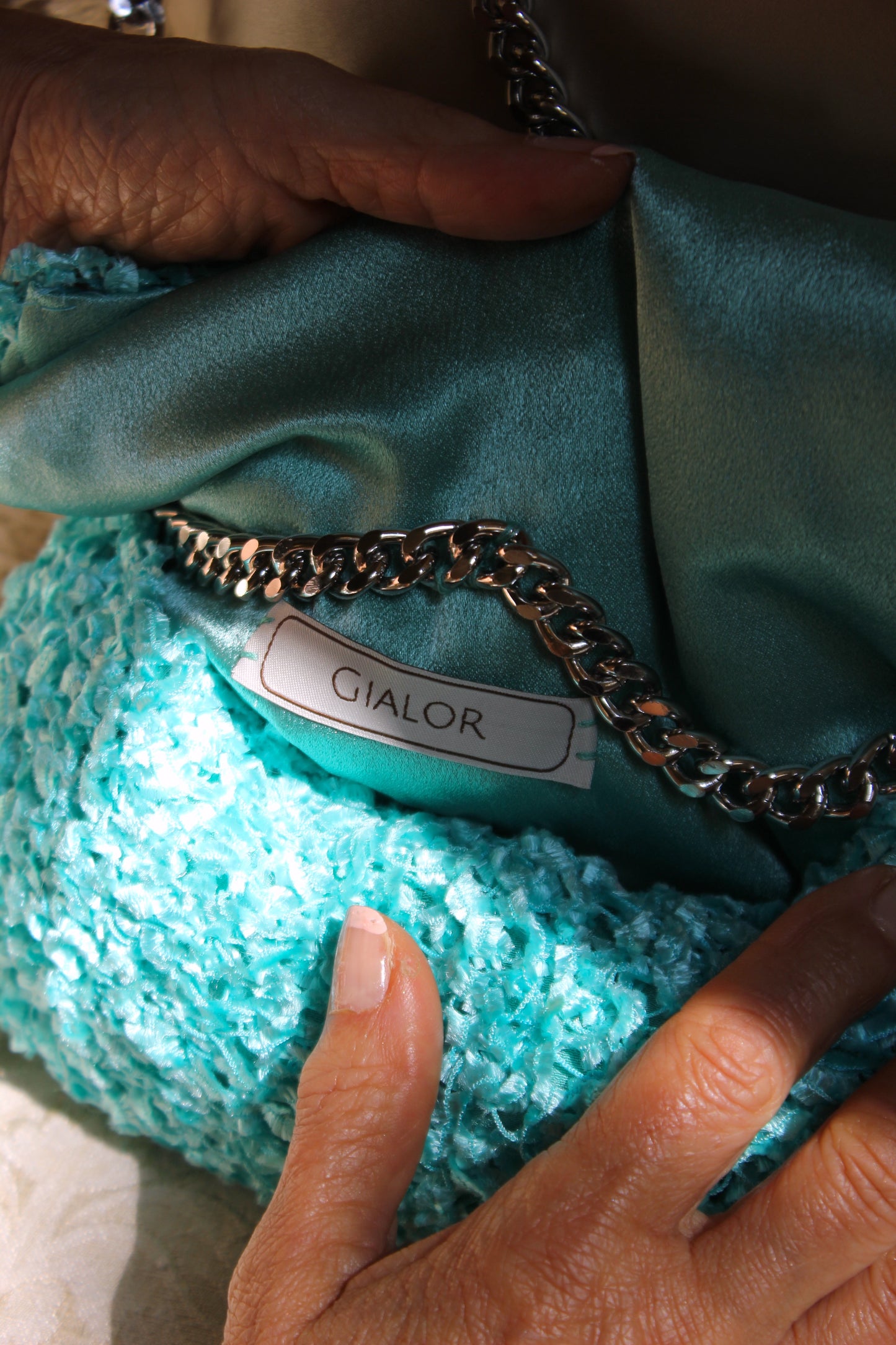 TIFFANY-COLORED CLUTCH