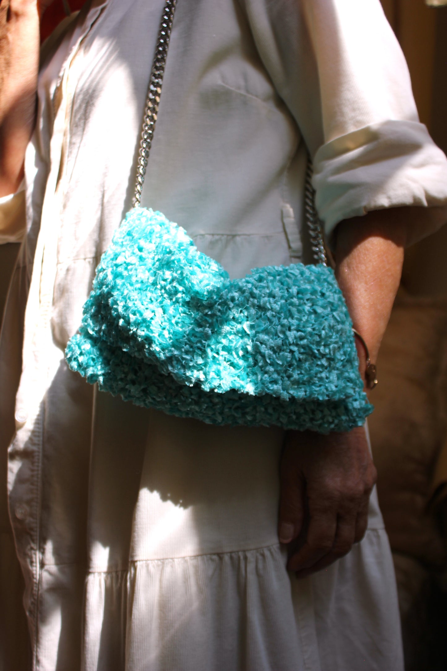 TIFFANY-COLORED CLUTCH
