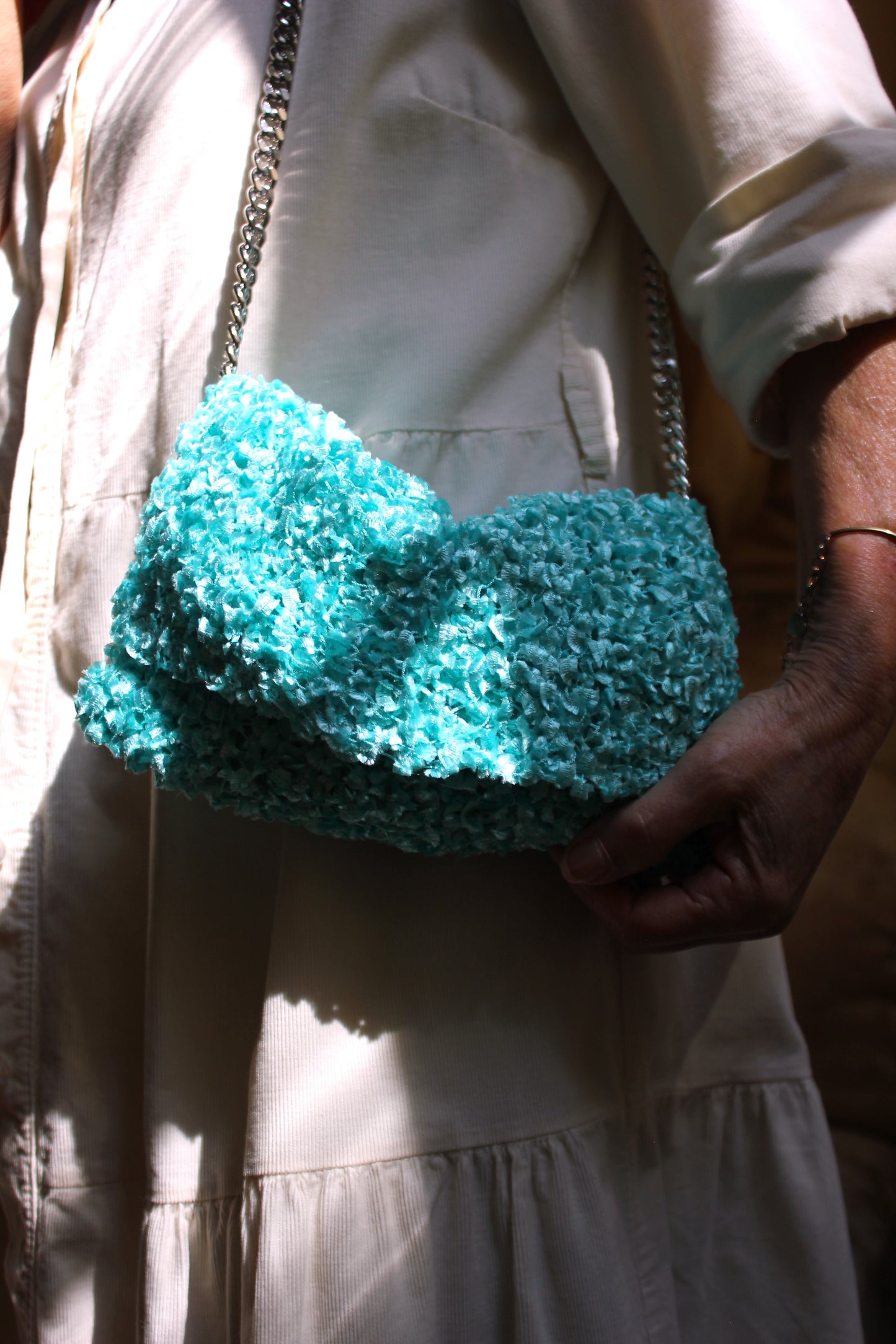 TIFFANY-COLORED CLUTCH