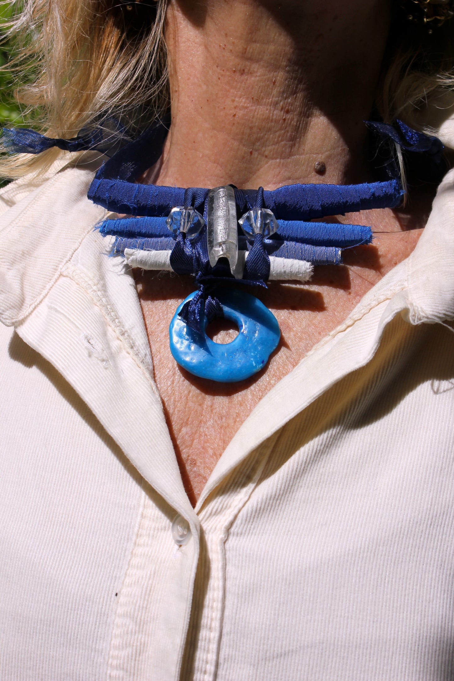 BLUE BOHEMIAN NECKLACE