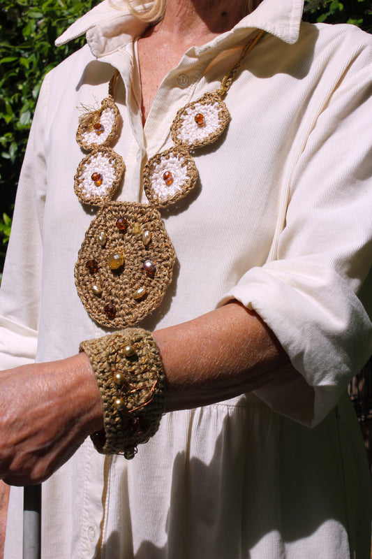 Crocheted bracelet