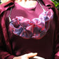 BURGUNDY ORGANZA CLOUD NECKLACE