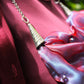 BURGUNDY ORGANZA NECKLACE