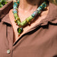 GREEN BOHEMIAN NECKLACE