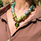 GREEN BOHEMIAN NECKLACE