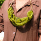 GREEN ORGANZA CLOUD NECKLACE