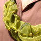 GREEN ORGANZA CLOUD NECKLACE