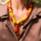 ORANGE BOHEMIAN NECKLACE