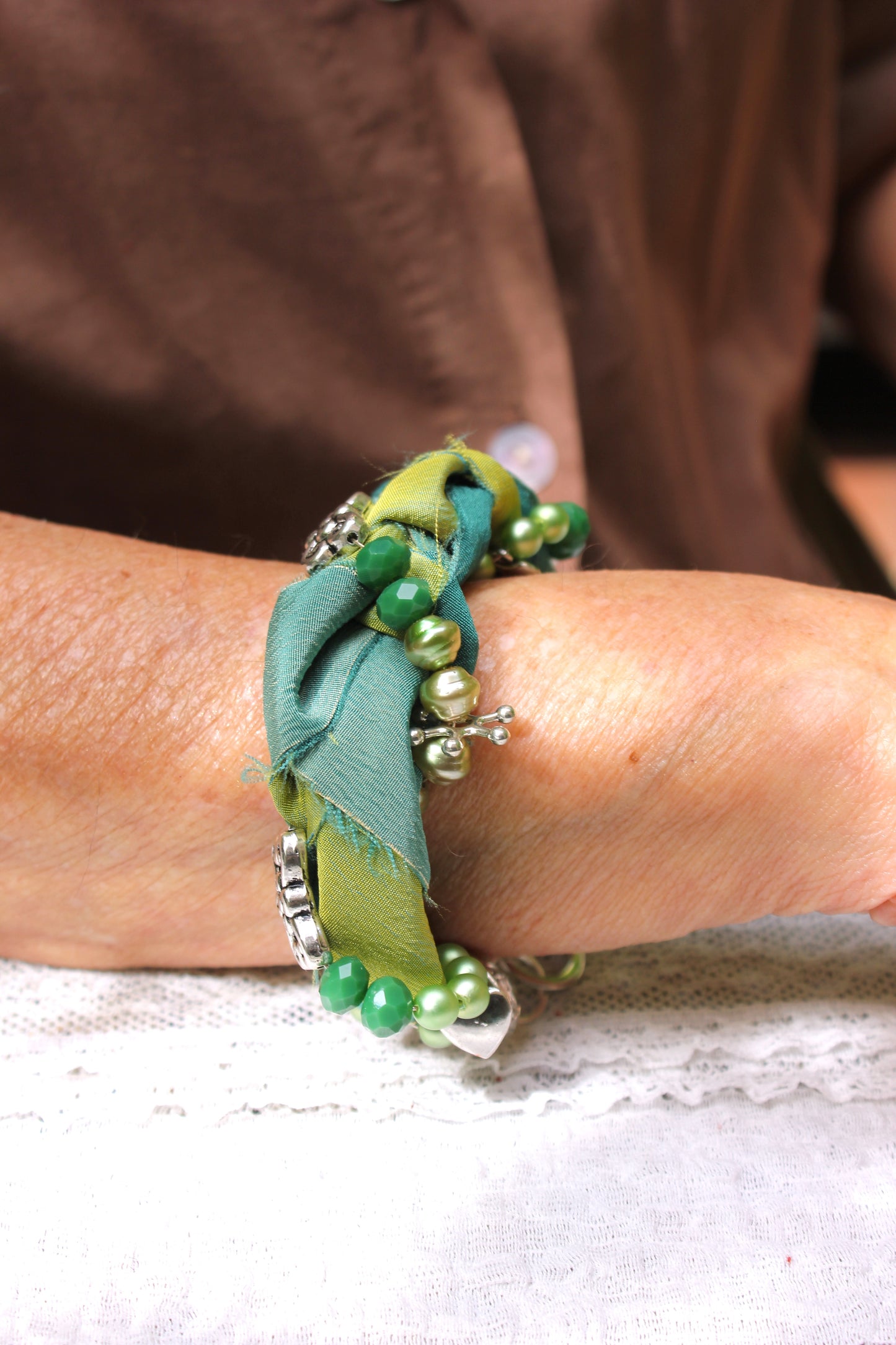 GREEN BOHEMIAN BRACELET