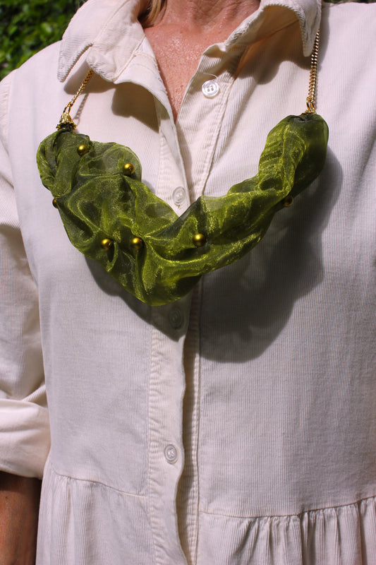 GREEN BOHEMIAN NECKLACE