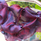 BURGUNDY ORGANZA NECKLACE