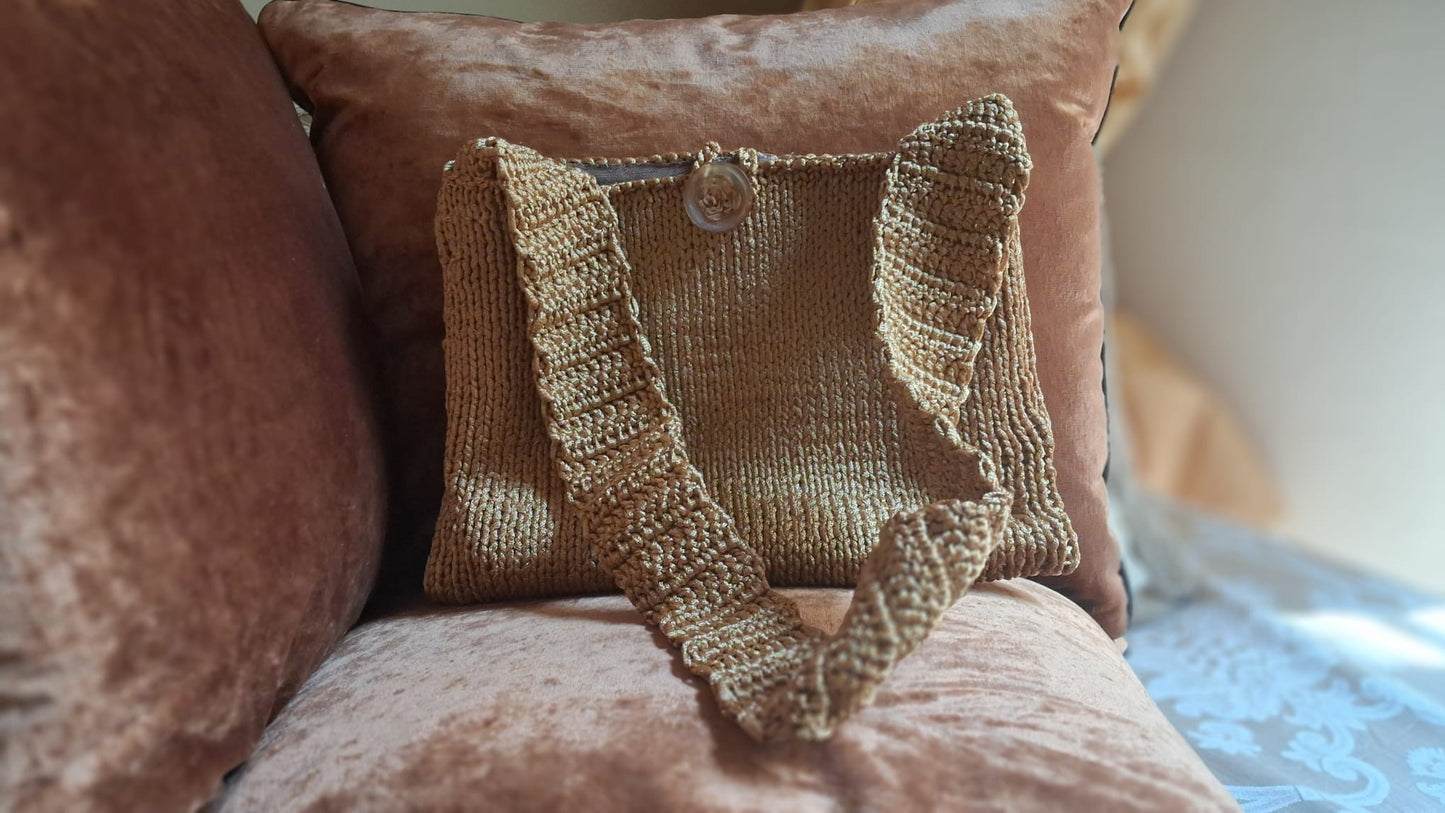 Gold-Yellow Shoulder Bag - One-of-a-Kind