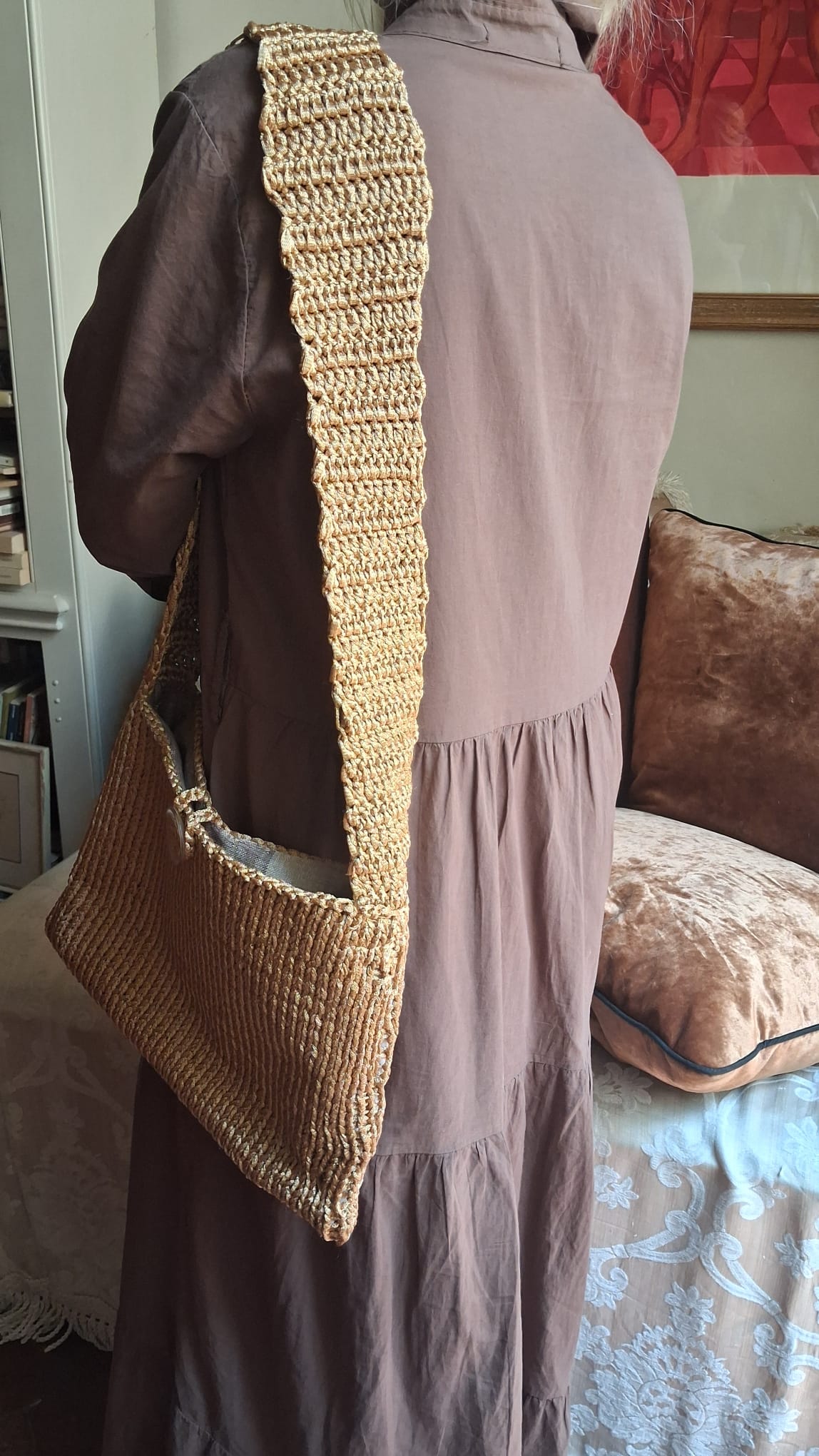 Gold-Yellow Shoulder Bag - One-of-a-Kind