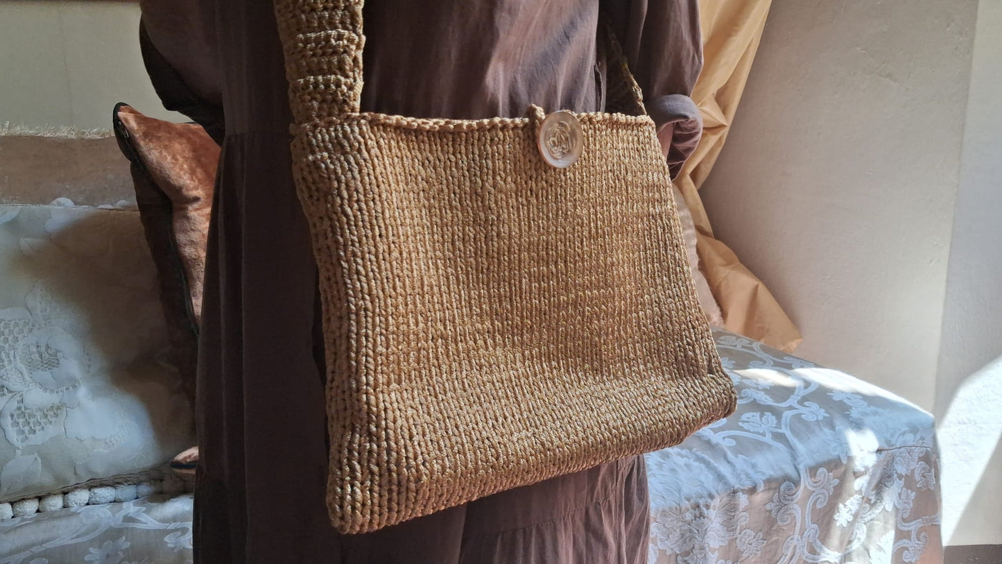 Gold-Yellow Shoulder Bag - One-of-a-Kind