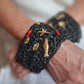 Black Raffia Bracelet - One-of-a-Kind