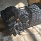 Black Raffia Envelope Bag - One-of-a-Kind