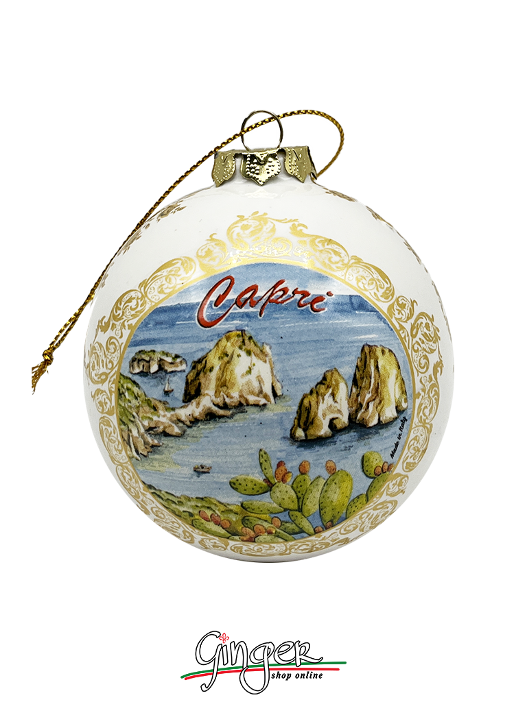 CHRISTMAS BALL Ceramic - Capri and Sorrento