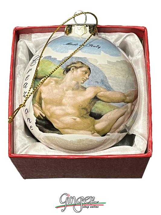 CHRISTMAS BALL Ceramic - Michelangelo's Sistine Chapel