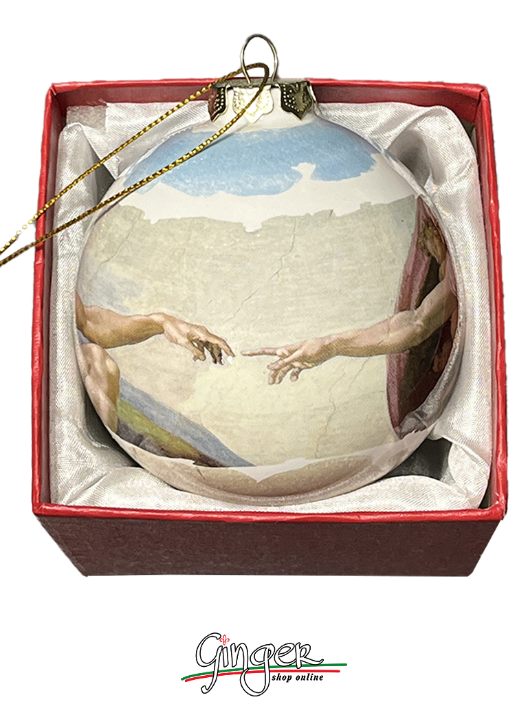 CHRISTMAS BALL Ceramic - Michelangelo's Sistine Chapel