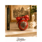 Deruta Ceramic 80 mm (3.15 in) - Florence Lily Gold - Burgundy - Terra d'Italia Collection