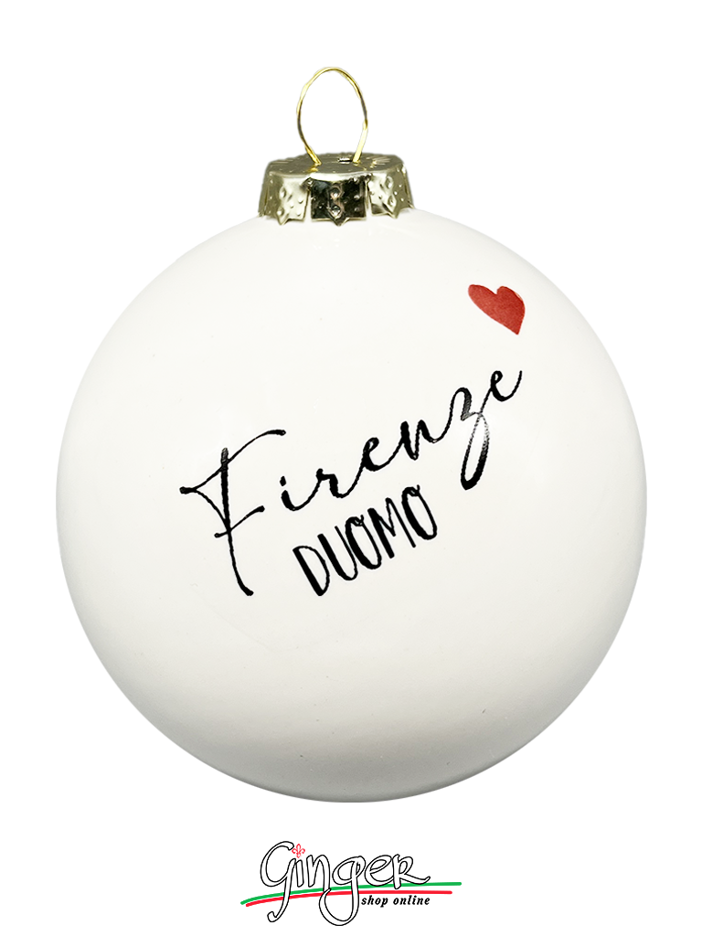 CHRISTMAS BALL Porcelain - Colored Italy Profile with Tricolor