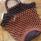 Brown mesh bag