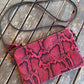 Fuxia Python Cross body bag